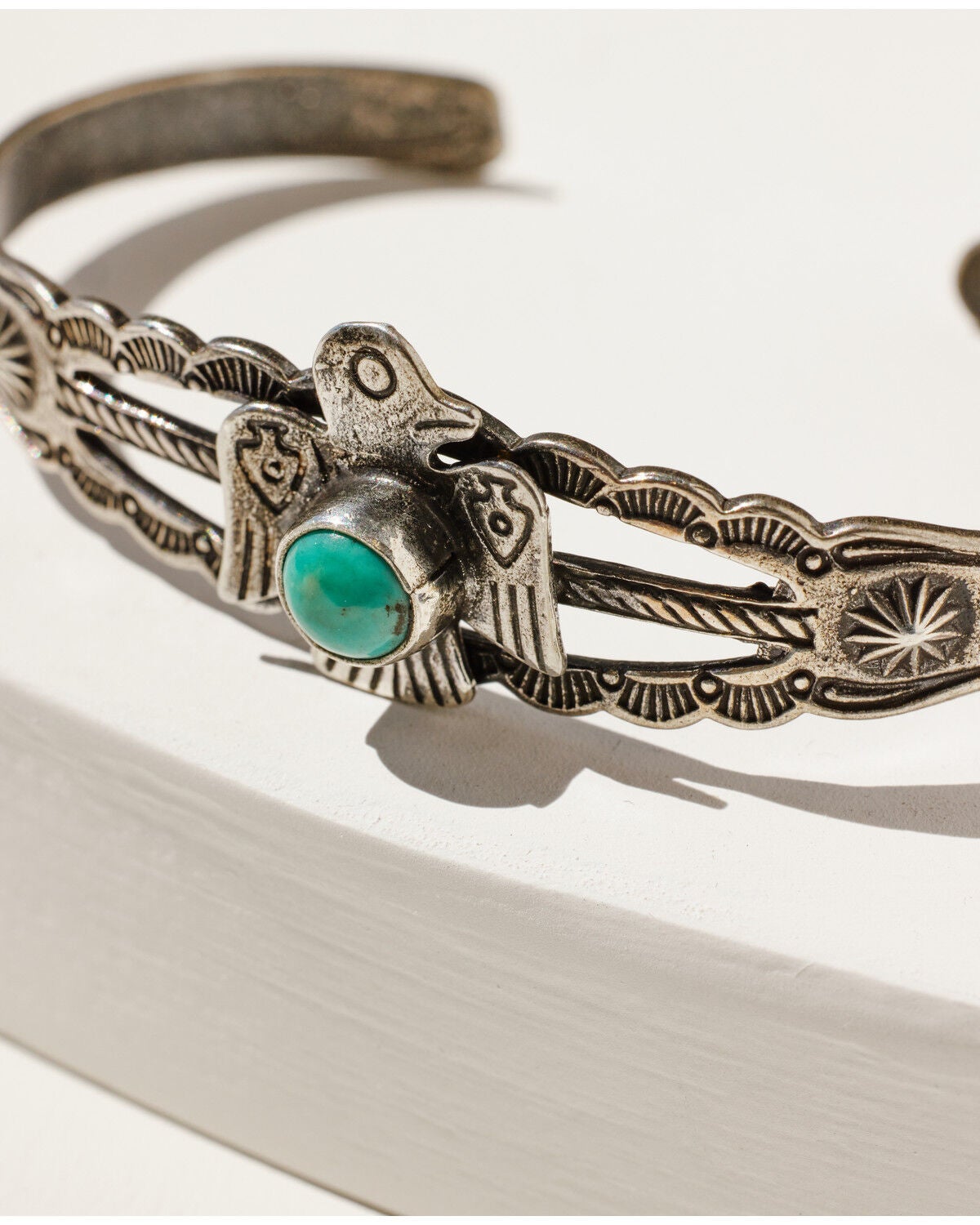 Image #3 - Broken Arrow Jewelry Women's Travelin Eagle Cuff, Silver, hi-res