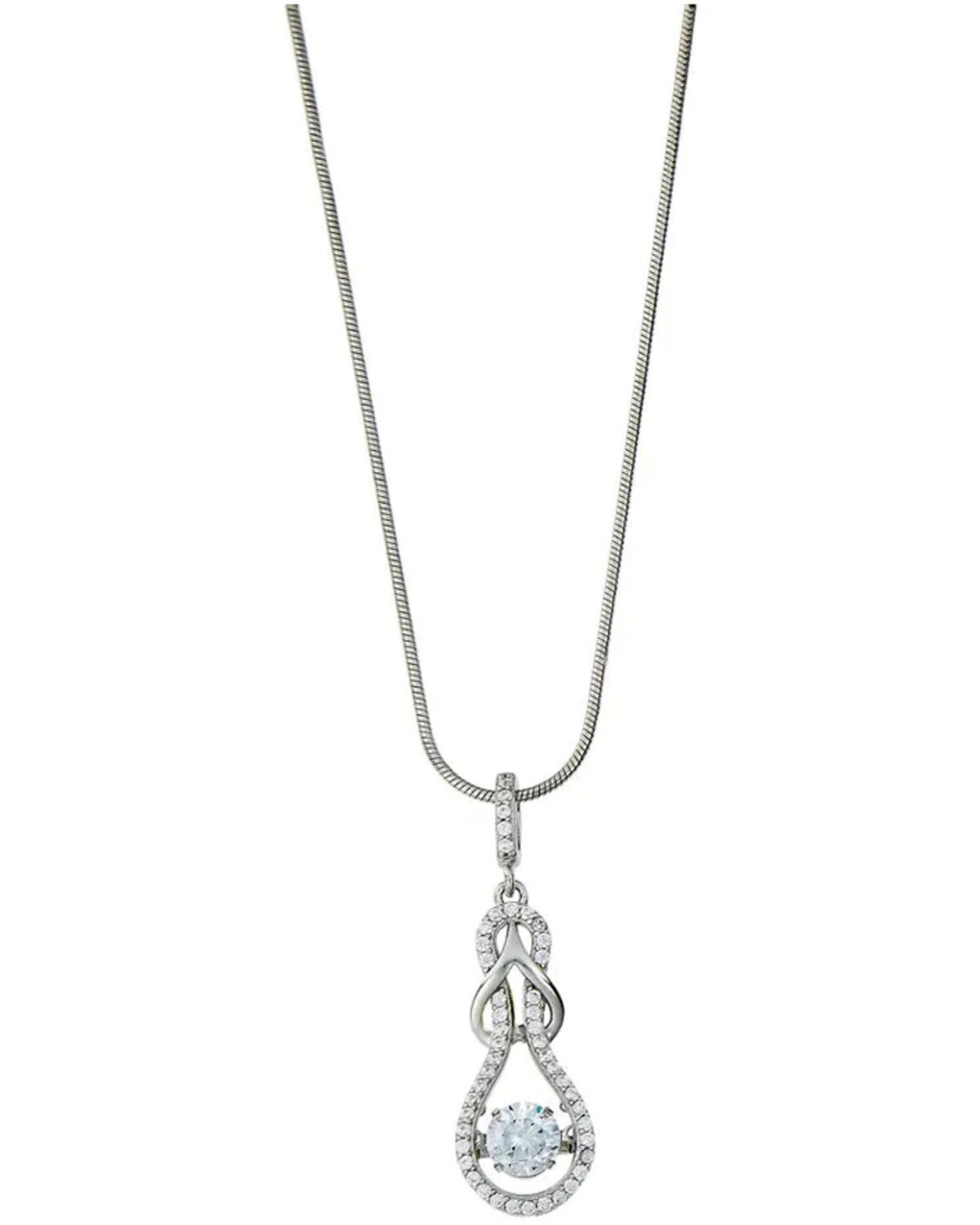 Image #1 - Kelly Herd Women's Silver Slipknot Pendant Necklace, No Color, hi-res