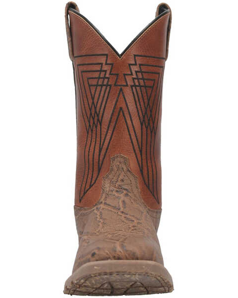 Image #4 - Laredo Men's Tusk Western Performance Boots - Broad Square Toe, Beige/khaki, hi-res