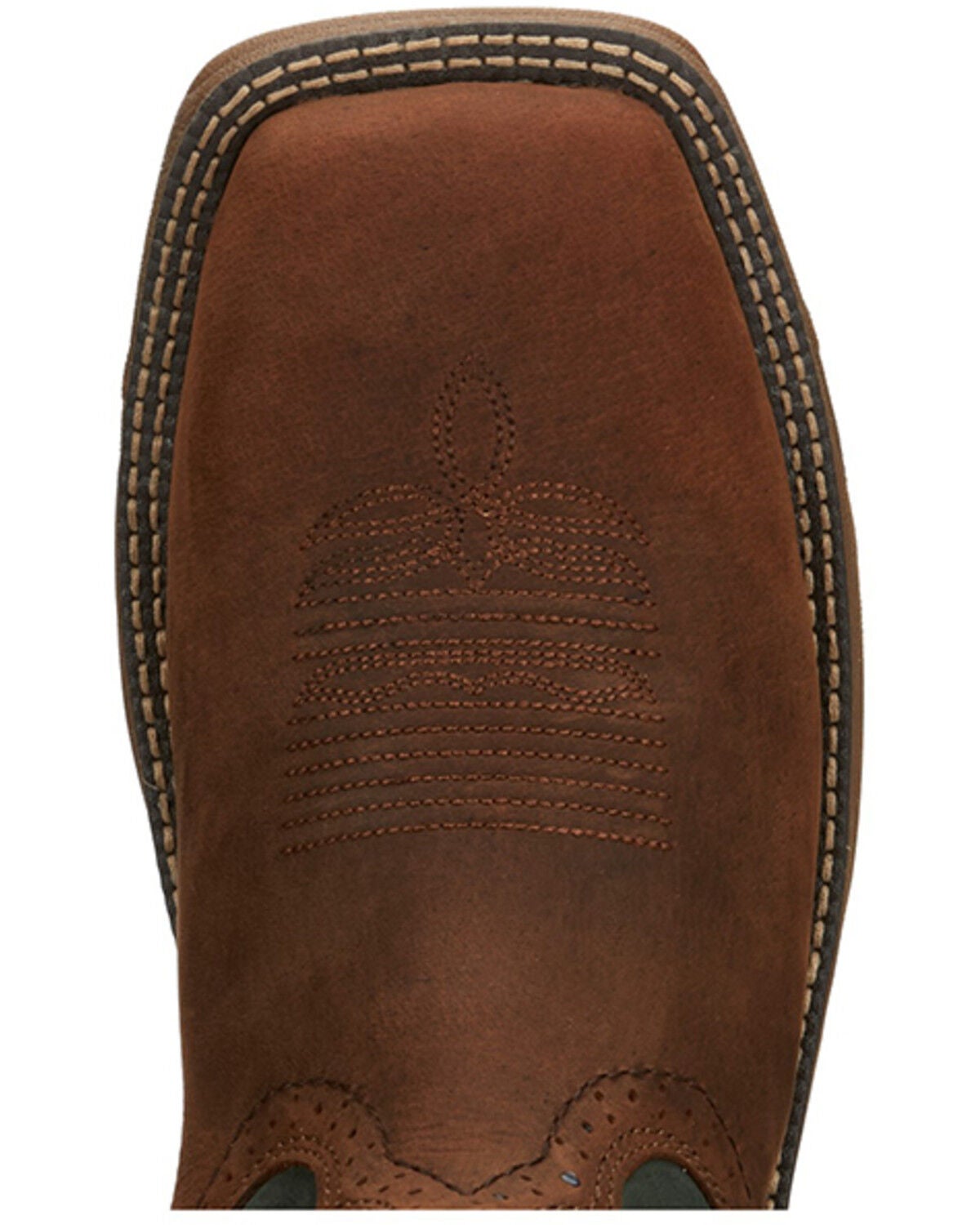 Image #6 - Justin Men's Stampede Rush Short Base Performance Western Boots - Broad Square Toe, Brown, hi-res