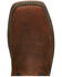 Image #6 - Justin Men's Stampede Rush Short Base Performance Western Boots - Broad Square Toe, Brown, hi-res