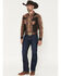 Image #1 - Cinch Men's Ian Dark Wash Slim Bootcut Rigid Denim Jeans, Indigo, hi-res