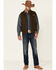 Image #2 - Powder River Outfitters Men's Concealed Carry Olive Brushed Canvas Storm Flap Vest, Olive, hi-res
