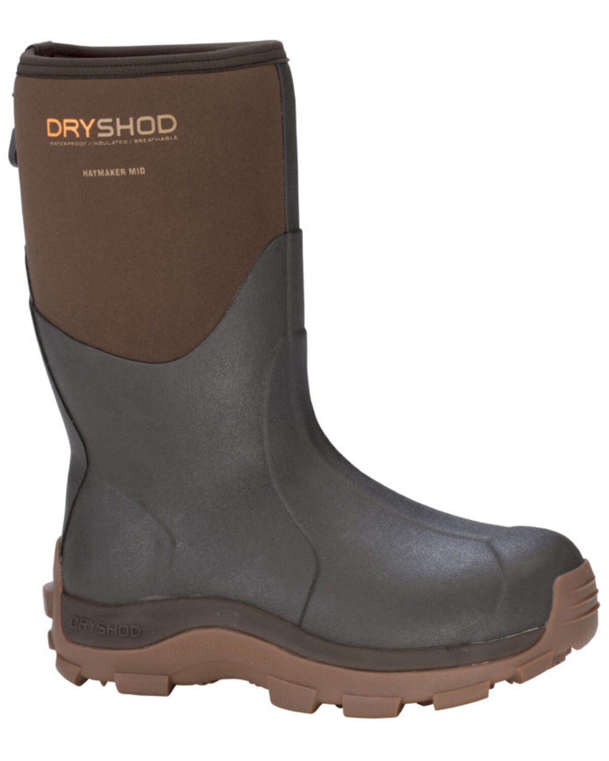 Dryshod Men's HI Haymaker Hard Working Farm Boots, Brown, hi-res