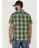Image #4 - Brothers and Sons Men's Performance Large Plaid Short Sleeve Button-Down Western Shirt, Kelly Green, hi-res