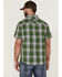 Image #4 - Brothers and Sons Men's Performance Large Plaid Short Sleeve Button-Down Western Shirt , Kelly Green, hi-res