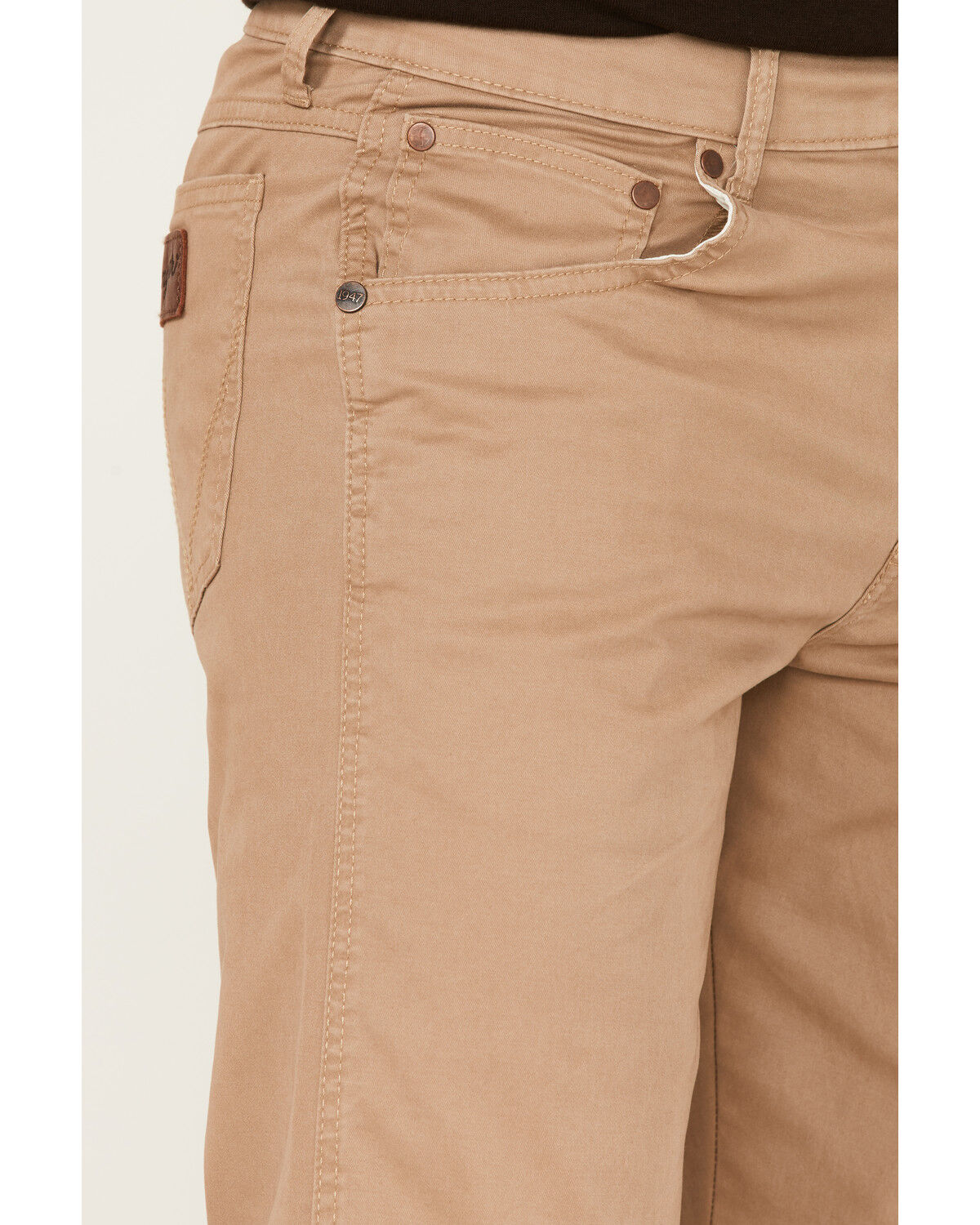 Image #3 - Wrangler Retro Men's Slim Stretch Straight Jeans, Light Brown, hi-res