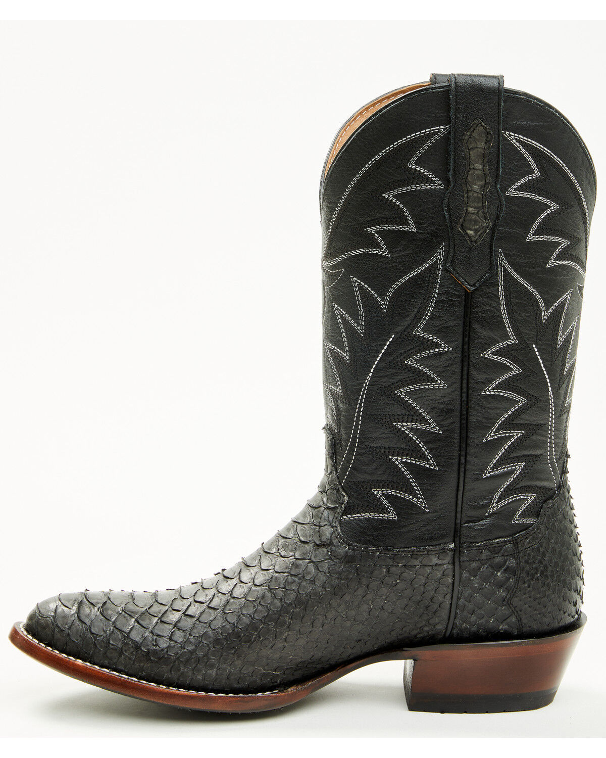 Image #3 - Cody James Men's Exotic Python Western Boots - Round Toe, Grey, hi-res