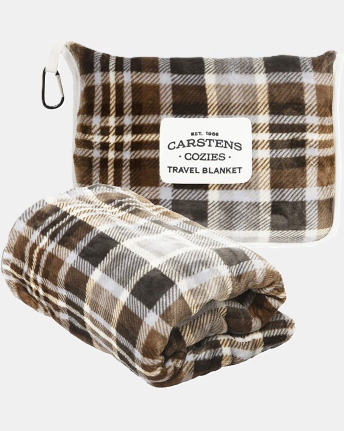 Image #1 - Carstens Home Chestnut Travel Blanket, Multi, hi-res