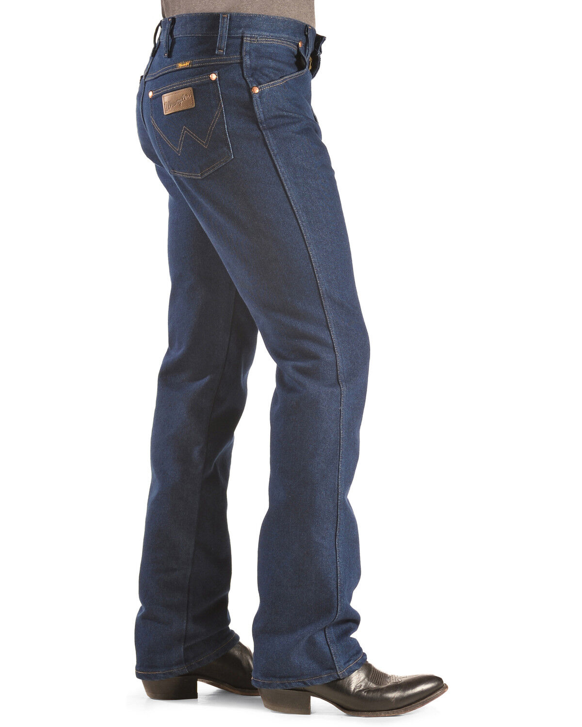 Image #2 - Wrangler Men's 938 Cowboy Cut Slim Stretch Straight Jeans, Indigo, hi-res