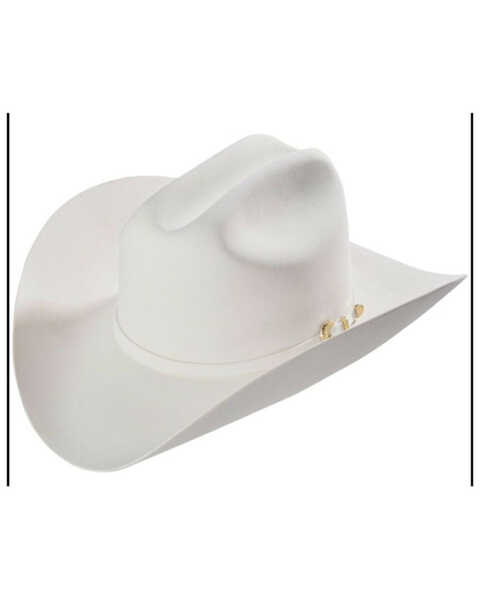Image #1 - Larry Mahan Men's White 6X Western Wool Felt Hat , White, hi-res