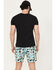 Image #3 - Cinch Men's Pool Party Print Stretch Board Shorts, Blue, hi-res