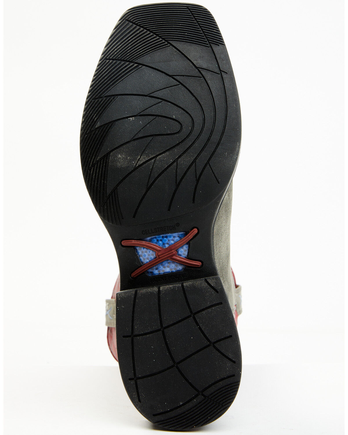 Image #7 - Twisted X Men's Tech X Performance Western Boot - Broad Square Toe, Red, hi-res