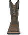 Image #4 - Hoss Men's Rushmore Wellington Western Work Boots - Broad Square Toe, Brown, hi-res