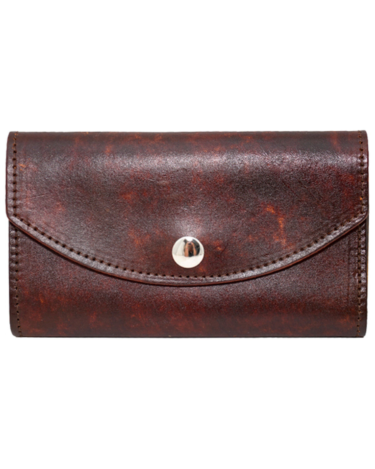 Image #1 - Western Express Men's Checkbook Organizer, Brown, hi-res