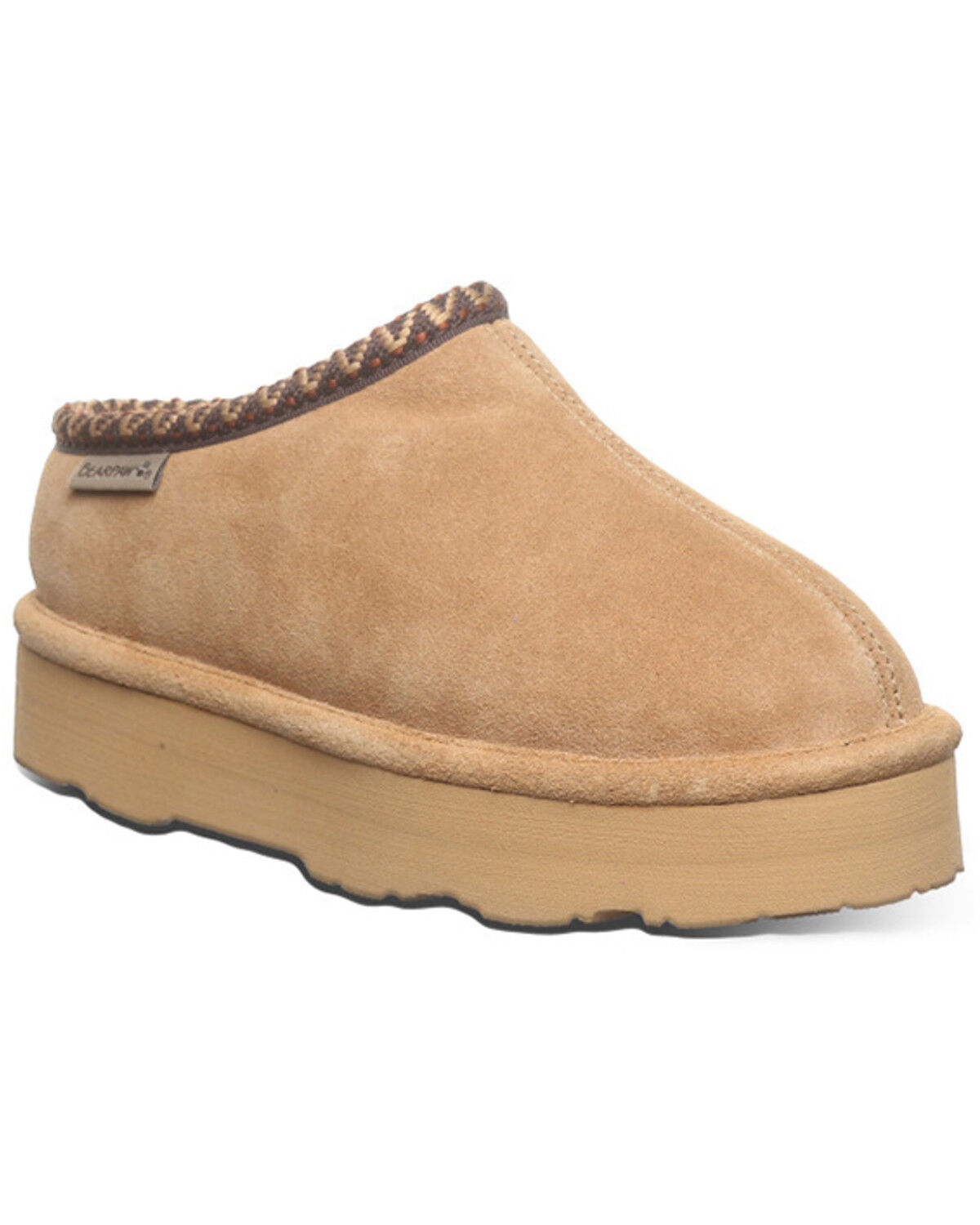 Image #1 - Bearpaw Girls' Martis Slippers, Chestnut, hi-res