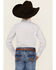Image #4 - Wrangler Boys' 20x Geo Print Long Sleeve Snap Western Shirt, White, hi-res