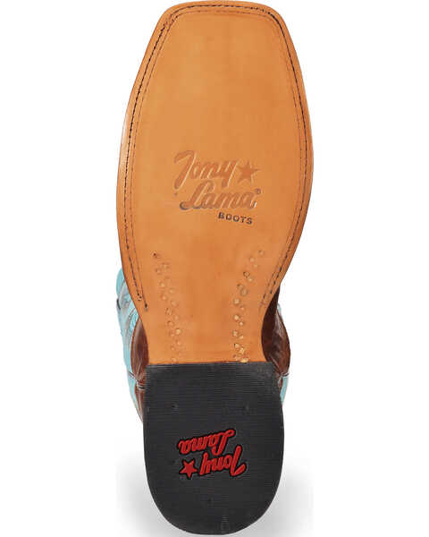 Image #5 - Tony Lama Men's Cabra Foot Western Boots - Square Toe, Honey, hi-res