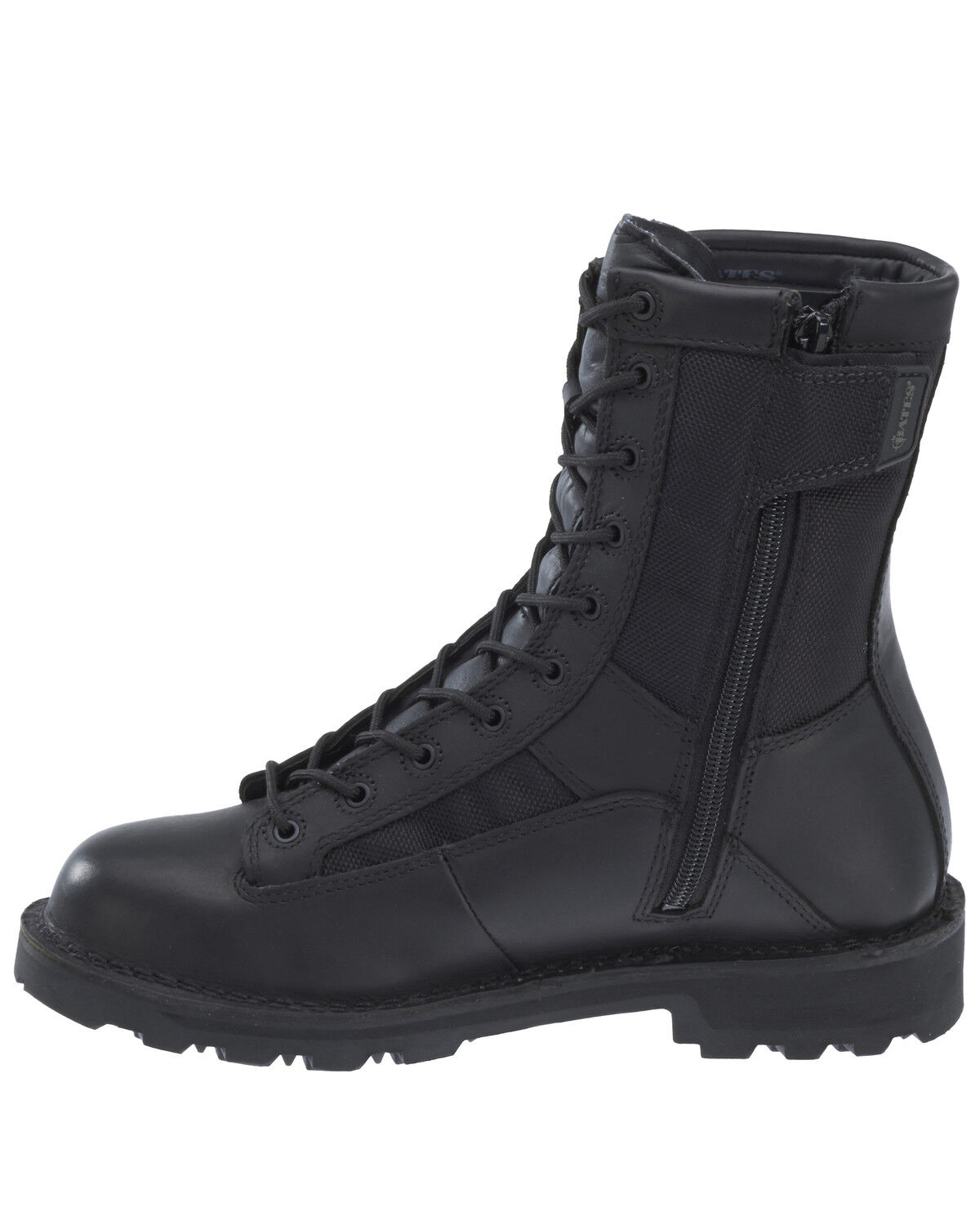 Image #3 - Bates Men's Durashocks Lace-Up Work Boots - Soft Toe, Black, hi-res