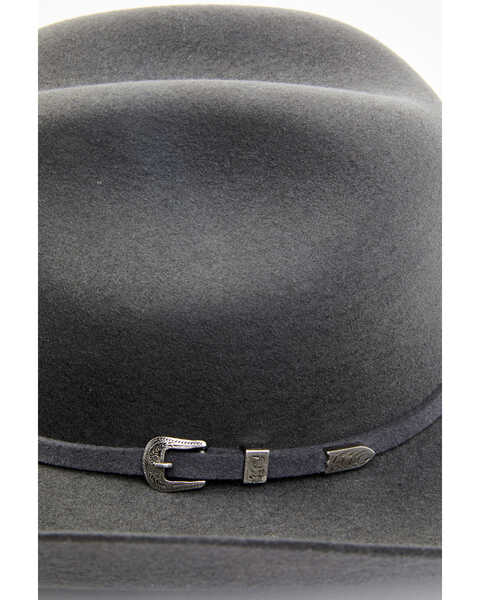 Cody James Men's 3X Smoke Grey Self Buckle Band Wool Felt Western Hat , Grey, hi-res