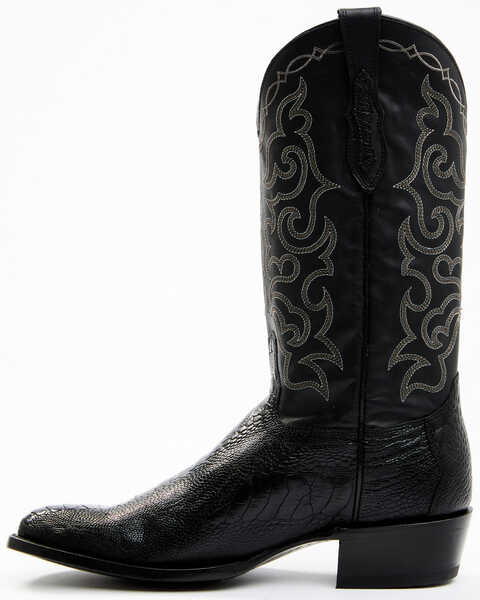 Image #3 - Cody James Men's Exotic Ostrich Leg Western Boots - Medium Toe, Black, hi-res