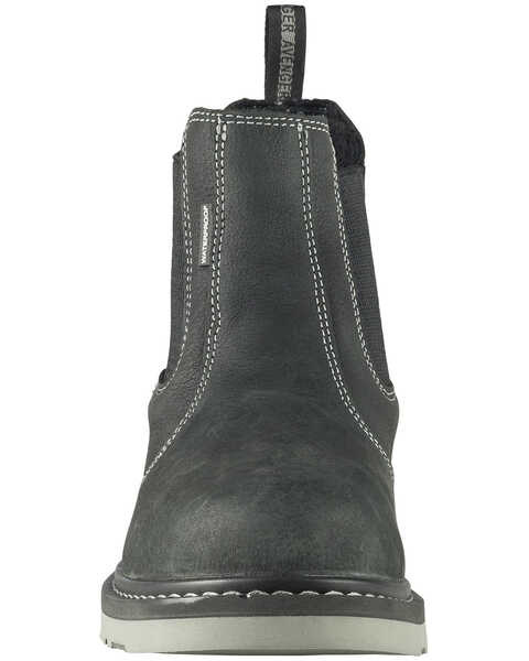 Image #5 - Avenger Men's Waterproof Wedge Work Boots - Soft Toe, Black, hi-res