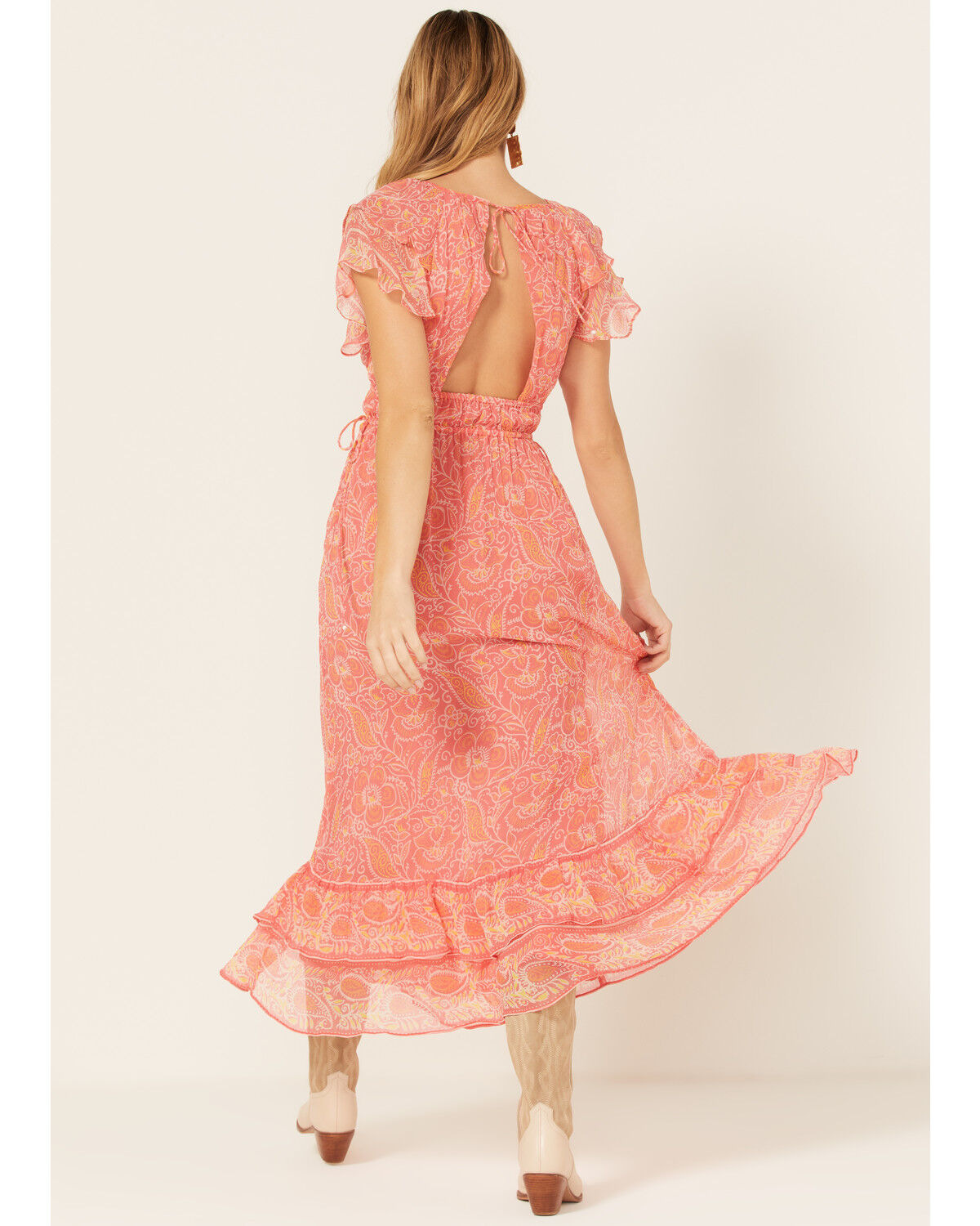 Image #4 - Cleobella Women's Floral Blossom Print Hannah Midi Dress, Pink, hi-res