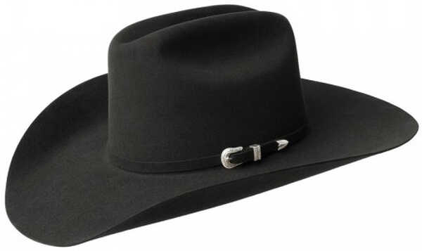 Bailey Men's Courtright 7X Fur Felt Cowboy Hat, Black, hi-res