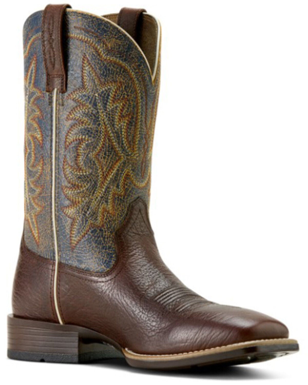 Ariat Men's Ryden Performance Western Boots - Broad Square Toe, Brown, hi-res