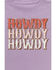 Image #2 - Shyanne Toddler Girls' Howdy Short Sleeve Graphic Tee, Purple, hi-res