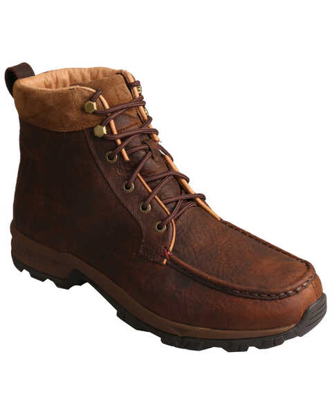 Image #1 - Twisted X Men's Waterproof Hiker Boots - Moc Toe, Chocolate, hi-res