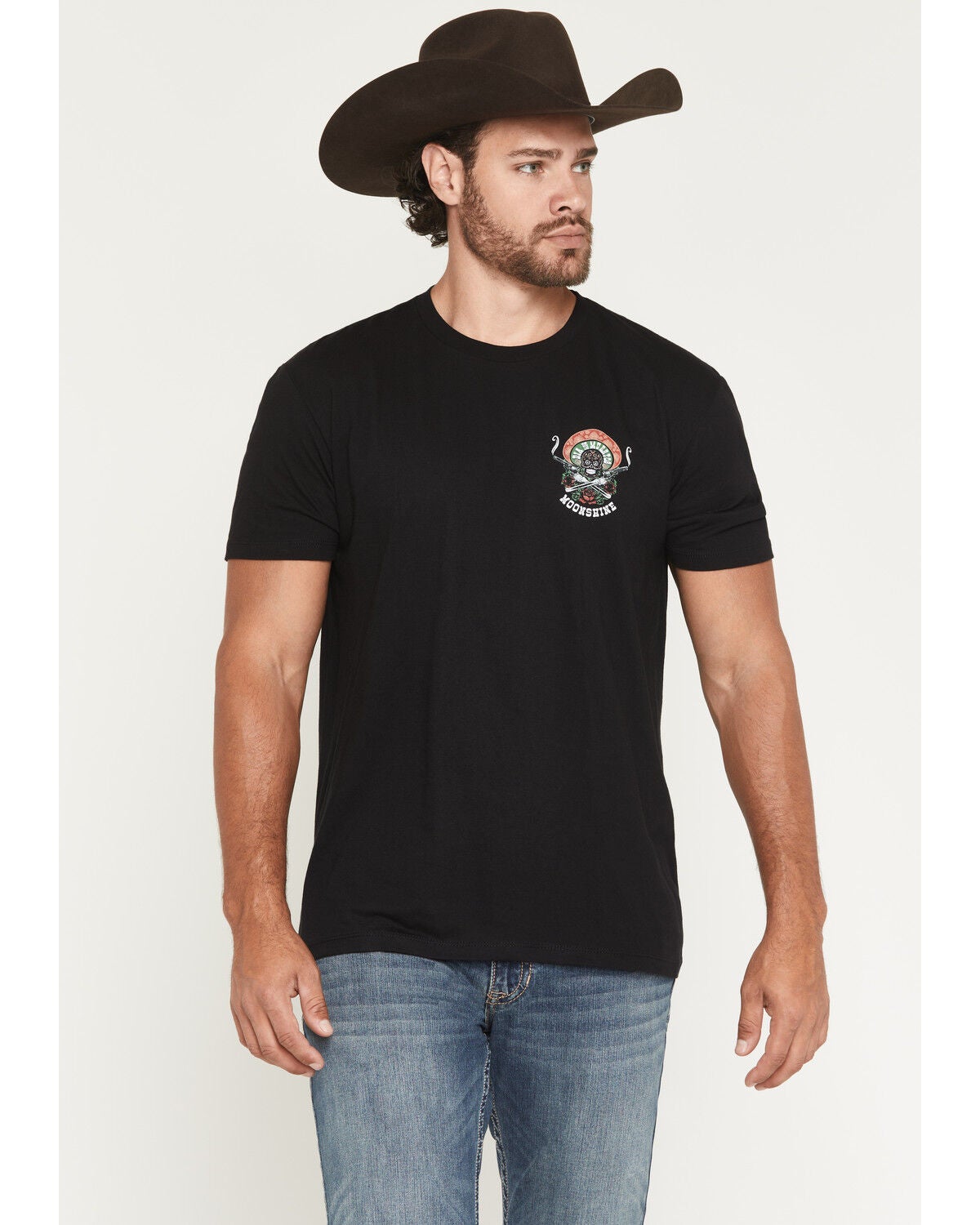 Image #2 - Moonshine Spirit&reg; Men's Fear Not Dia De Los Muertos Short Sleeve Graphic T-Shirt, Black, hi-res
