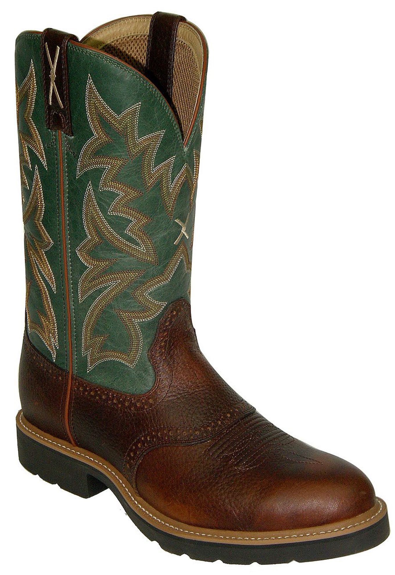 Round steel toe boots clearance
