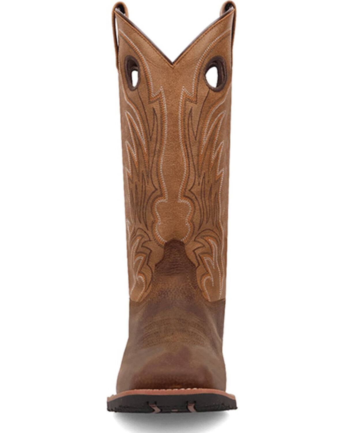 Image #4 - Laredo Men's Cullen Western Boots - Broad Square Toe, Brown, hi-res