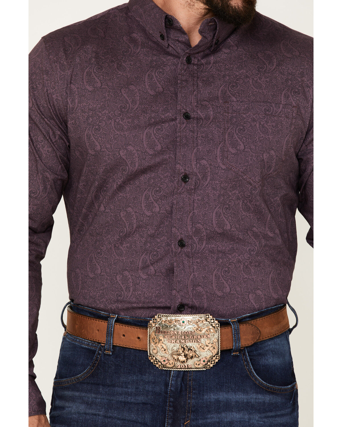 Image #3 - Cody James Men's Primative Geo Print Button-Down Western Shirt, , hi-res