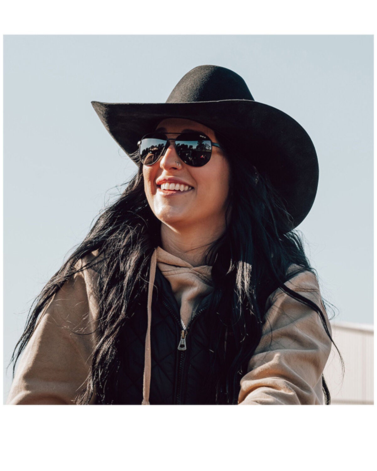 Image #2 - Bex Welvis Sunglasses, Black/brown, hi-res