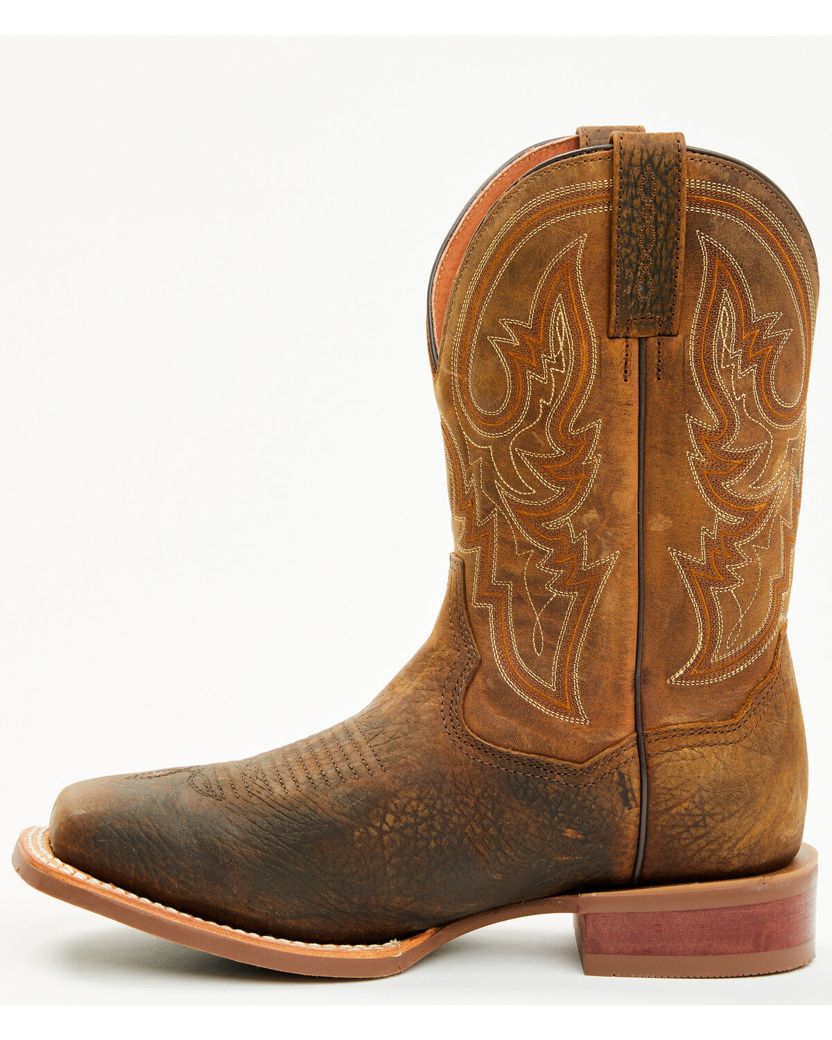 Image #3 - Dan Post Men's Brigston Western Boots - Broad Square Toe, Chocolate, hi-res