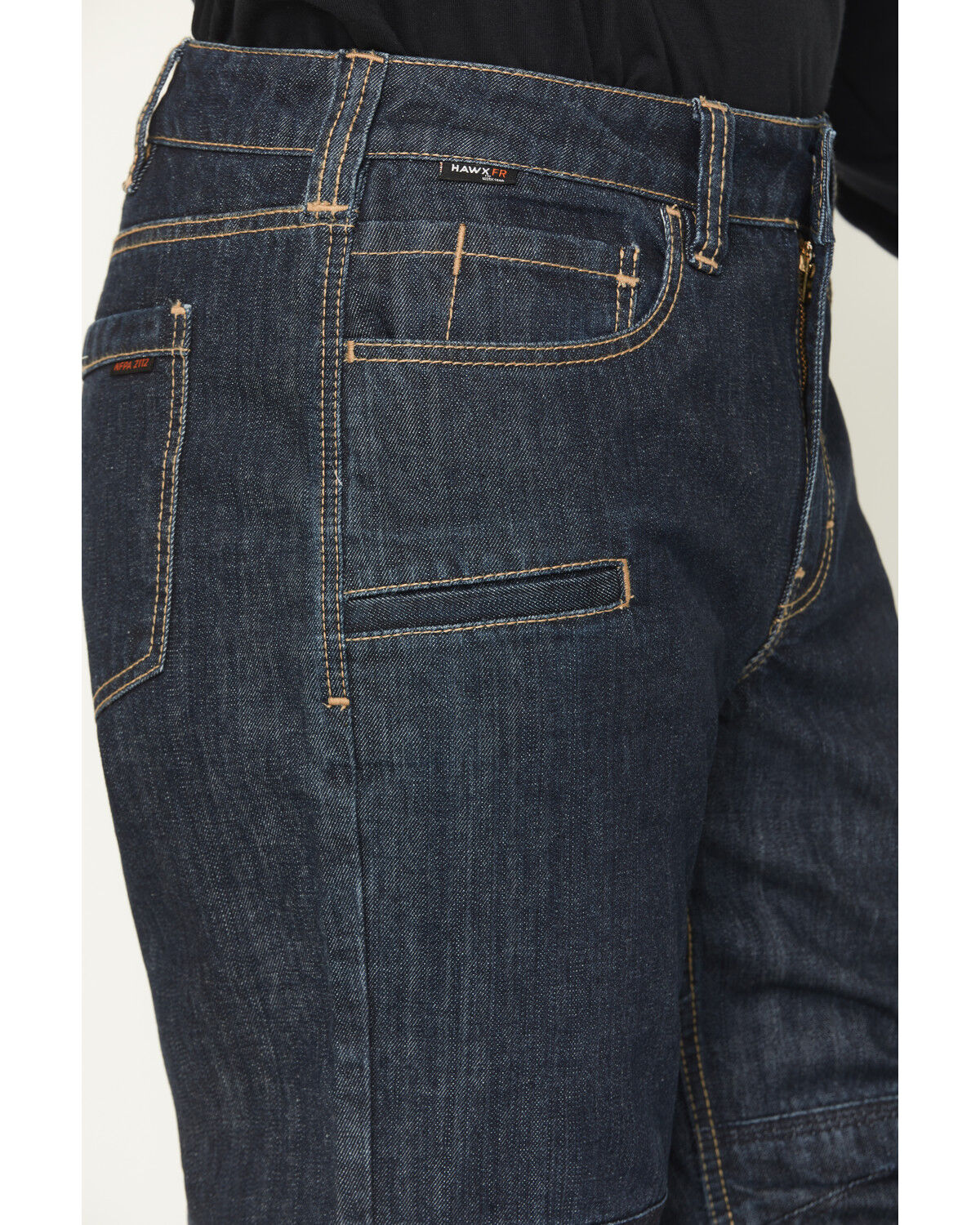 Image #4 - Hawx Men's FR Dark Wash Straight Denim Jeans, Dark Wash, hi-res
