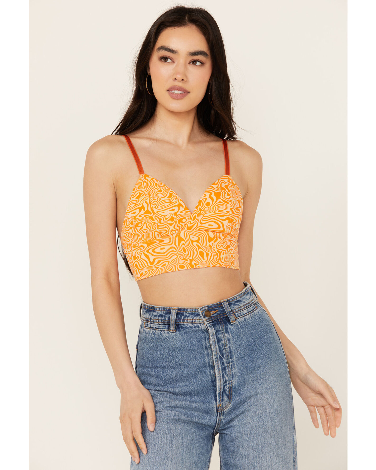 Printed bralette cheap