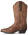 Image #2 - Ariat Women's Distressed Brown Heritage R Toe Stretch Fit Full-Grain Western Boot - Round Toe, Brown, hi-res