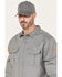 Image #2 - Hawx Men's FR Solid Long Sleeve Button-Down Woven Shirt, Silver, hi-res