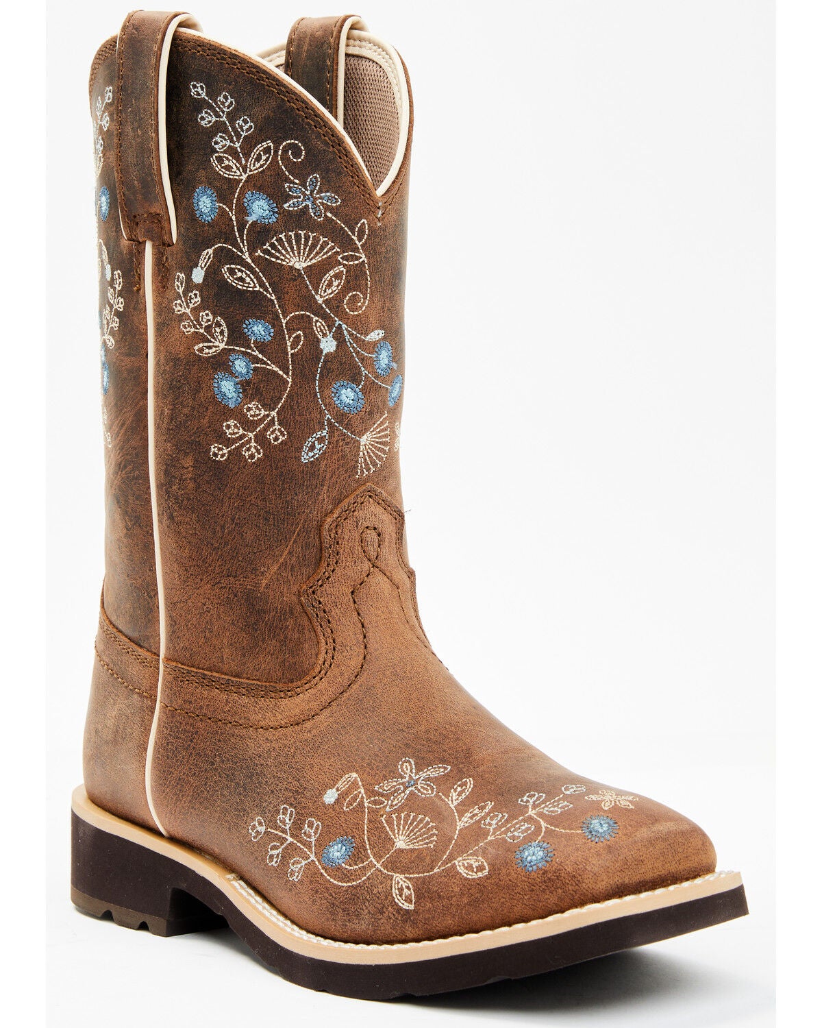 Shyanne Women's Hollie Western Performance Boots - Broad Square Toe, Brown, hi-res