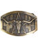 Cody James Men's  Antiqued Longhorn Cactus Buckle, Multi, hi-res