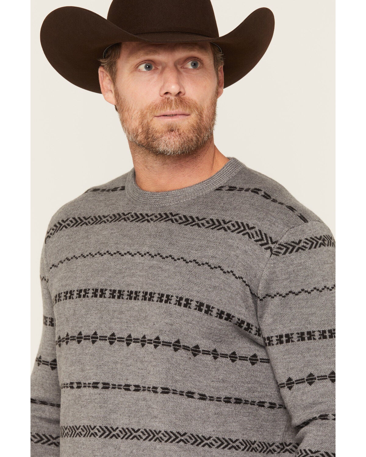 Image #2 - Cody James Men's Rhodes Crew Neck Sweater, Grey, hi-res