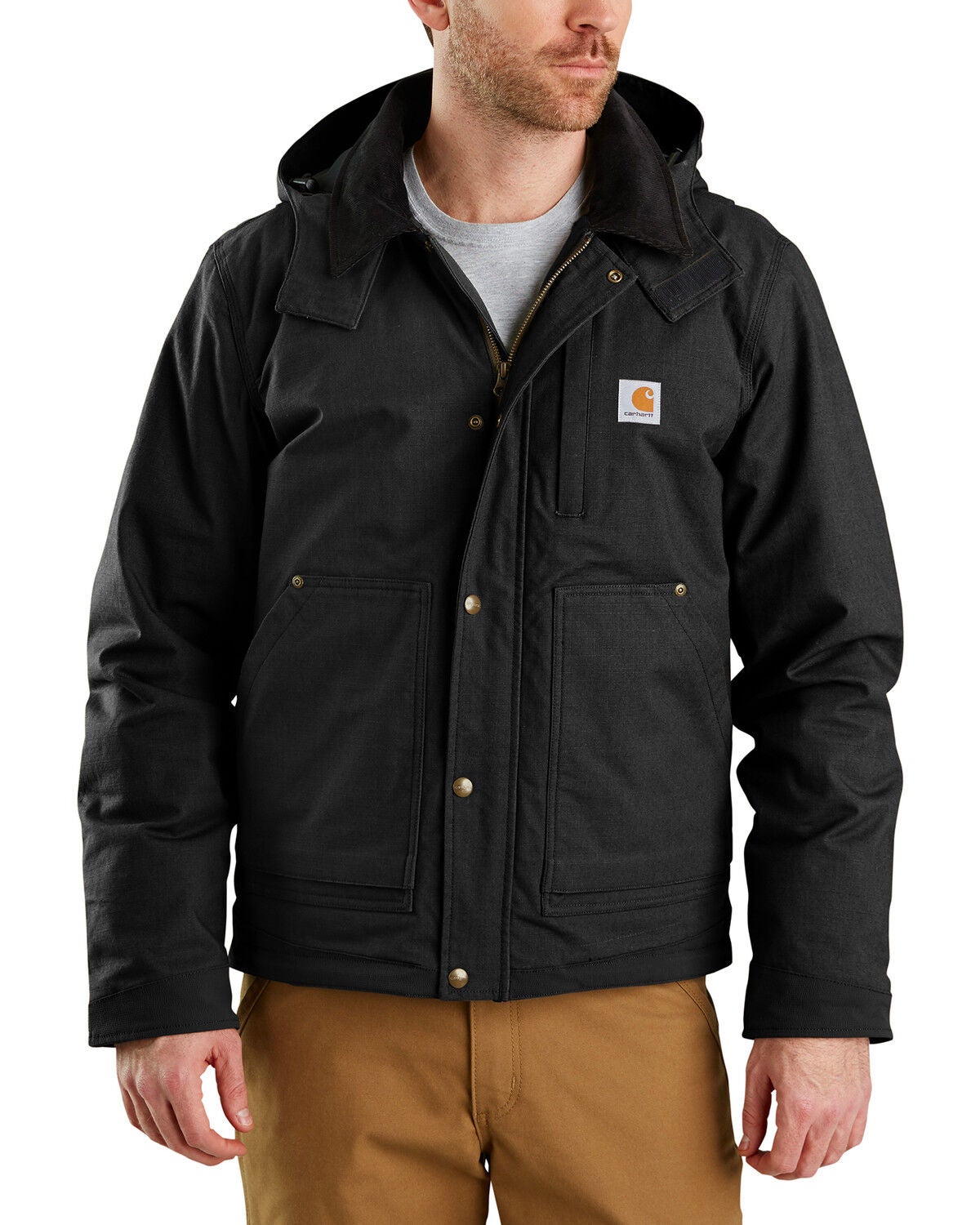 Carhartt Men's Full Swing Steel Work Jacket - Big & Tall, Black, hi-res