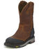Justin Men's Chestnut Warhawk Waterproof Work Boots - Composite Toe, Chestnut, hi-res