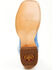 Image #7 - El Dorado Men's Exotic American Alligator Western Boots - Broad Square Toe, Blue, hi-res