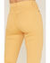 Image #4 - Sneak Peek Women's High Rise Distressed Flare Jeans, Yellow, hi-res