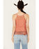 Image #4 - Beyond The Radar Women's Crochet Trim Tank, Rust Copper, hi-res