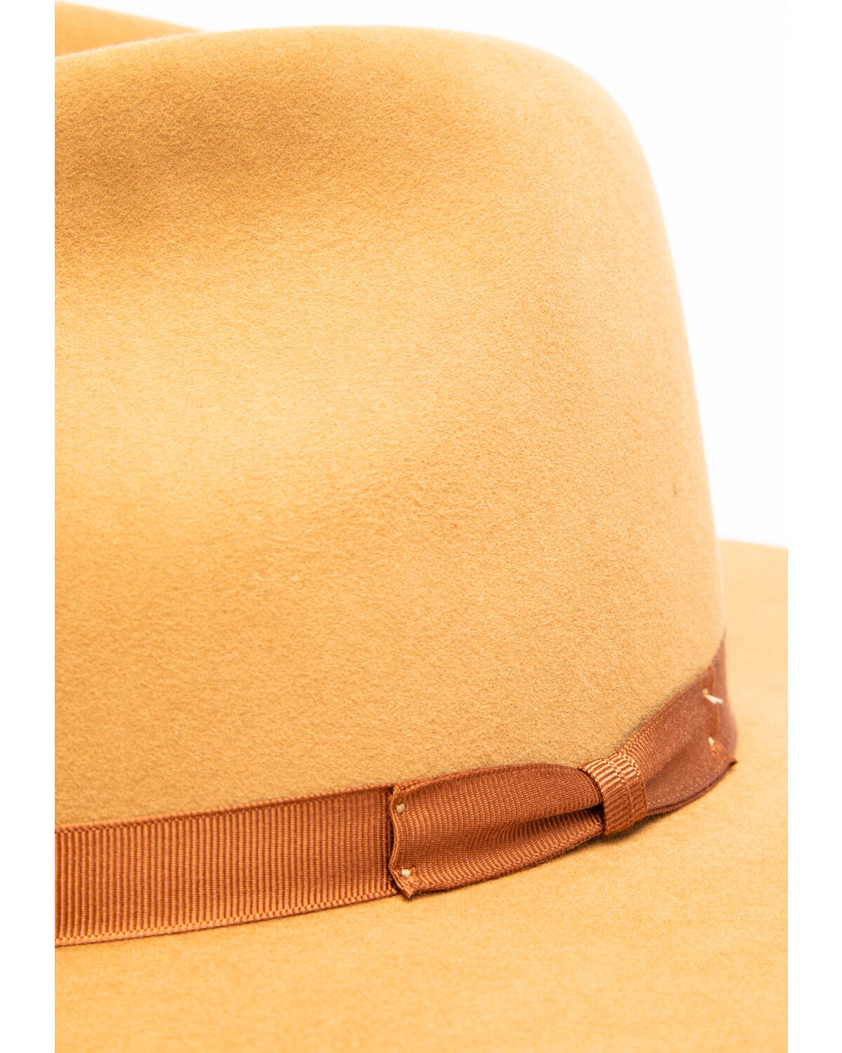 Image #6 - Rodeo King Women's 7X Tracker Pinch Front Fur Felt Hat, Camel, hi-res